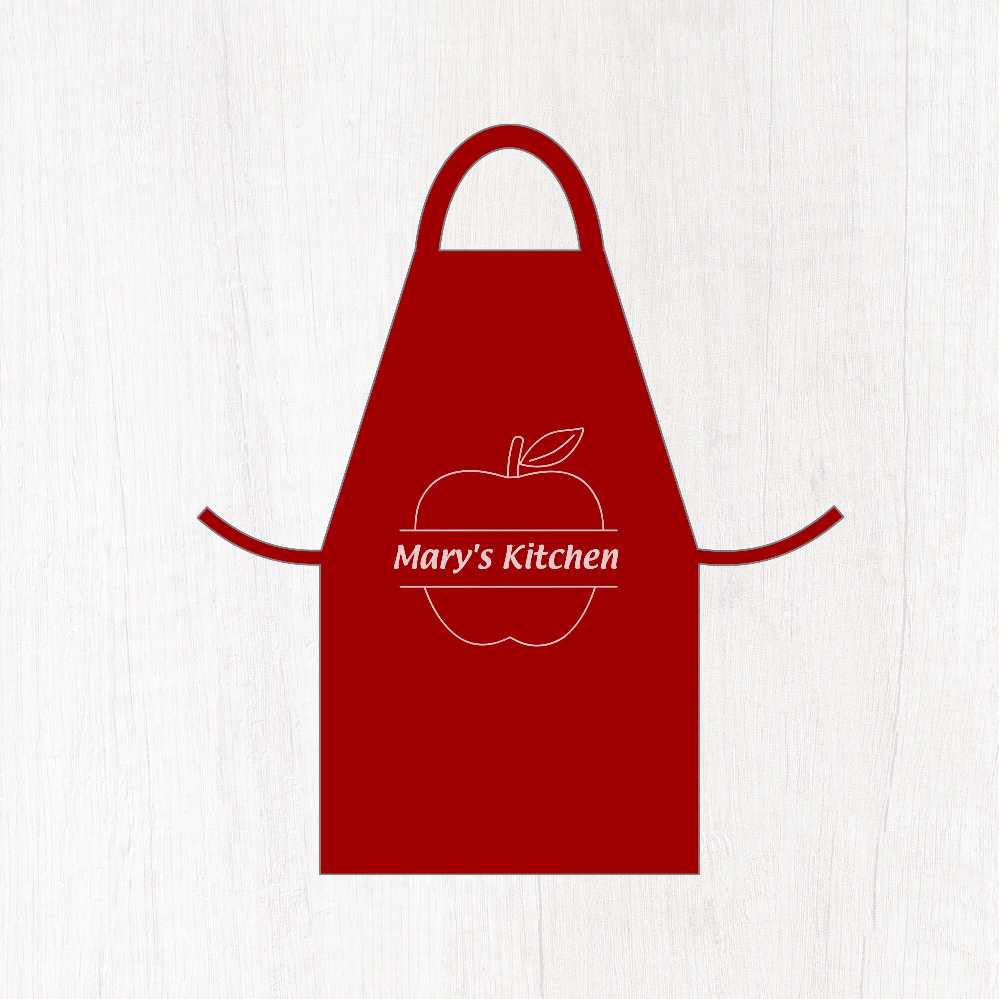 Apple Outline SVG With Monogram and Split Frame Name for Back - Etsy