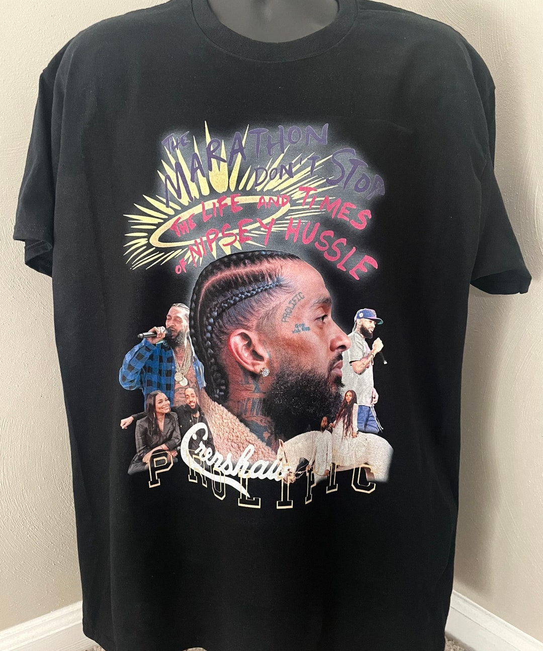 Nipsey Hussle The Marathon Continues Crenshaw Prolific Graphic Tee Etsy Nipsey Hussle The Marathon Continues Crenshaw Prolific Graphic Tee Etsy