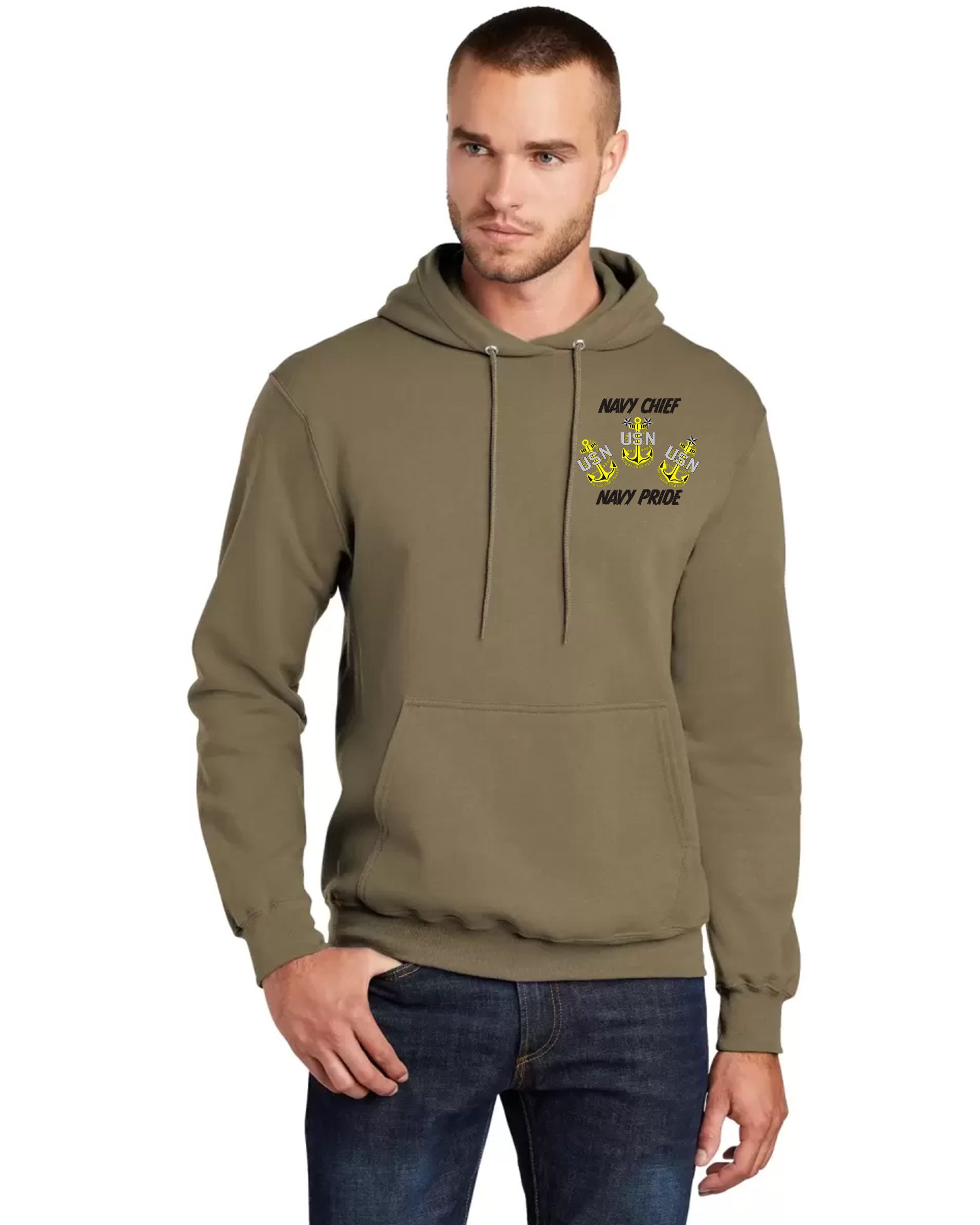 U.S Navy Chief goated Coyote Brown Hoodie - Etsy