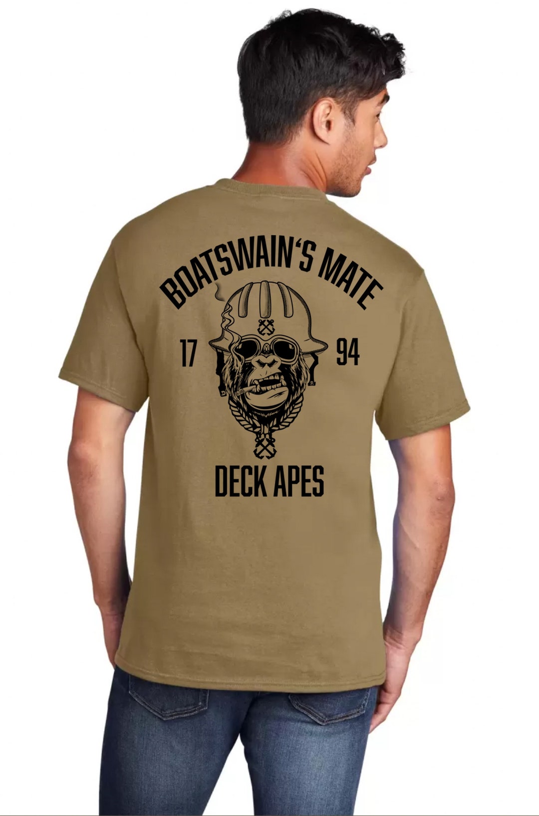 U.S. Navy Boatswains Mate Deck Ape Tshirt Etsy