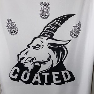 U.S Navy Chief Petty Officer “Goated” Dri-fit 100% Polyester