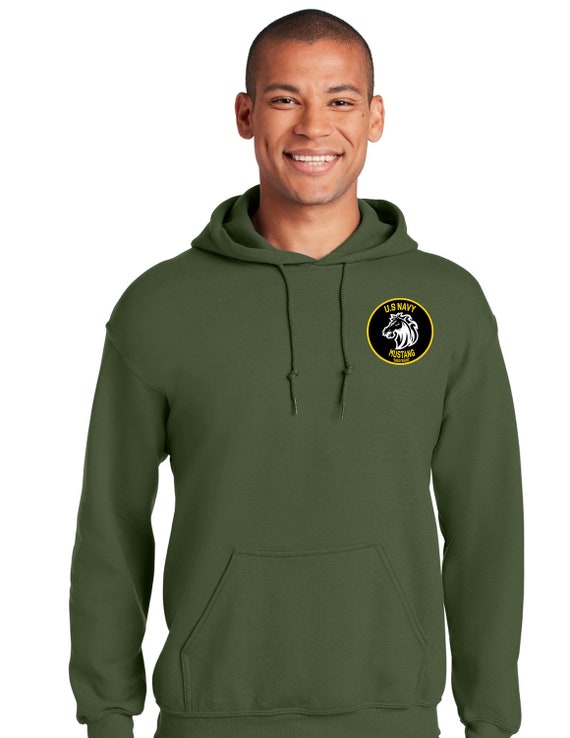 United States Navy Mustang Hoodie "Mustang not a Thoroughbred", Navy Officer, US Navy Mustang