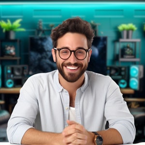 YouTube Studio Background, Virtual Digital Backdrops for Content Creators, Streamers, and Vloggers, Instant Download, Set of 20