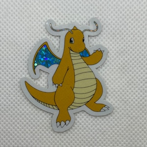 Glitter mini dragonite sticker