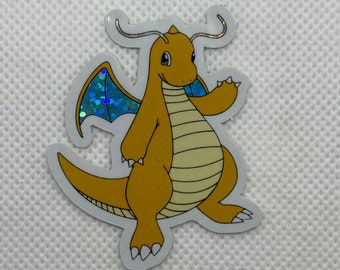 Glitter mini dragonite sticker