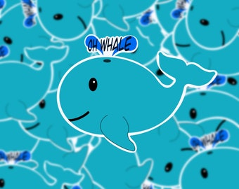 Waterproof whale sticker