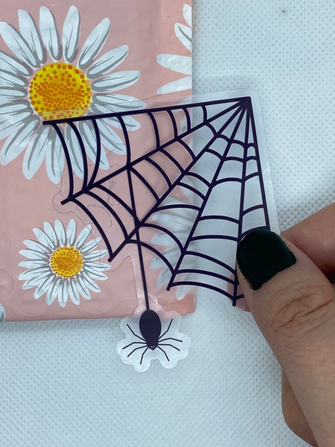 Transparent Spider Web Sticker - Etsy