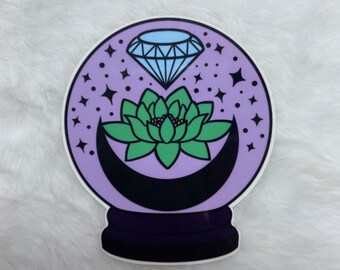 Mystical crystal ball sticker