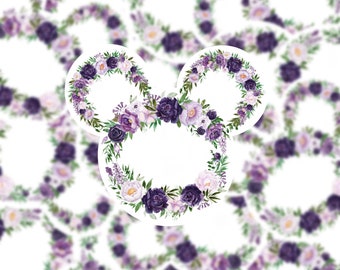 Floral mouse head