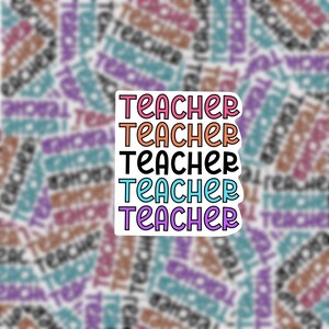 Teacher sticker