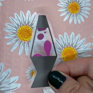 Transparent lava lamp sticker