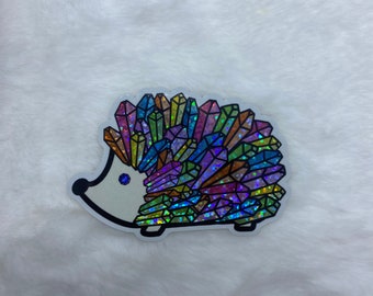 Crystal hedgehog sticker