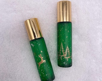 NEW and LIMITED! Christmas Roller Bottles * 10 ml Glass EO Rollers *