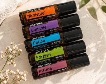 dōTERRA Essential Oil Touch Roller Blends | Motivate, Console, Peace, Forgive, InTune