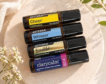 dōTERRA Essential Oil Touch Roller Bottles | Cheer, Whisper, Beautif, ClaryCalm