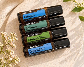 dōTERRA Essential Oil Touch Roller Bottles | Adaptiv, Balance, Shinrin-Yoku, DigestZen