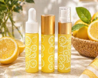 10ML Glass Roller Bottles | Wood Cap, Dropper, Sprayer (Empty)