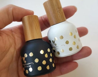 NEW ! Mini EO roller bottle * Gold Polka Dot * 10ml Roller