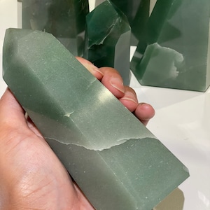 Green Aventurine points; towers; crystals