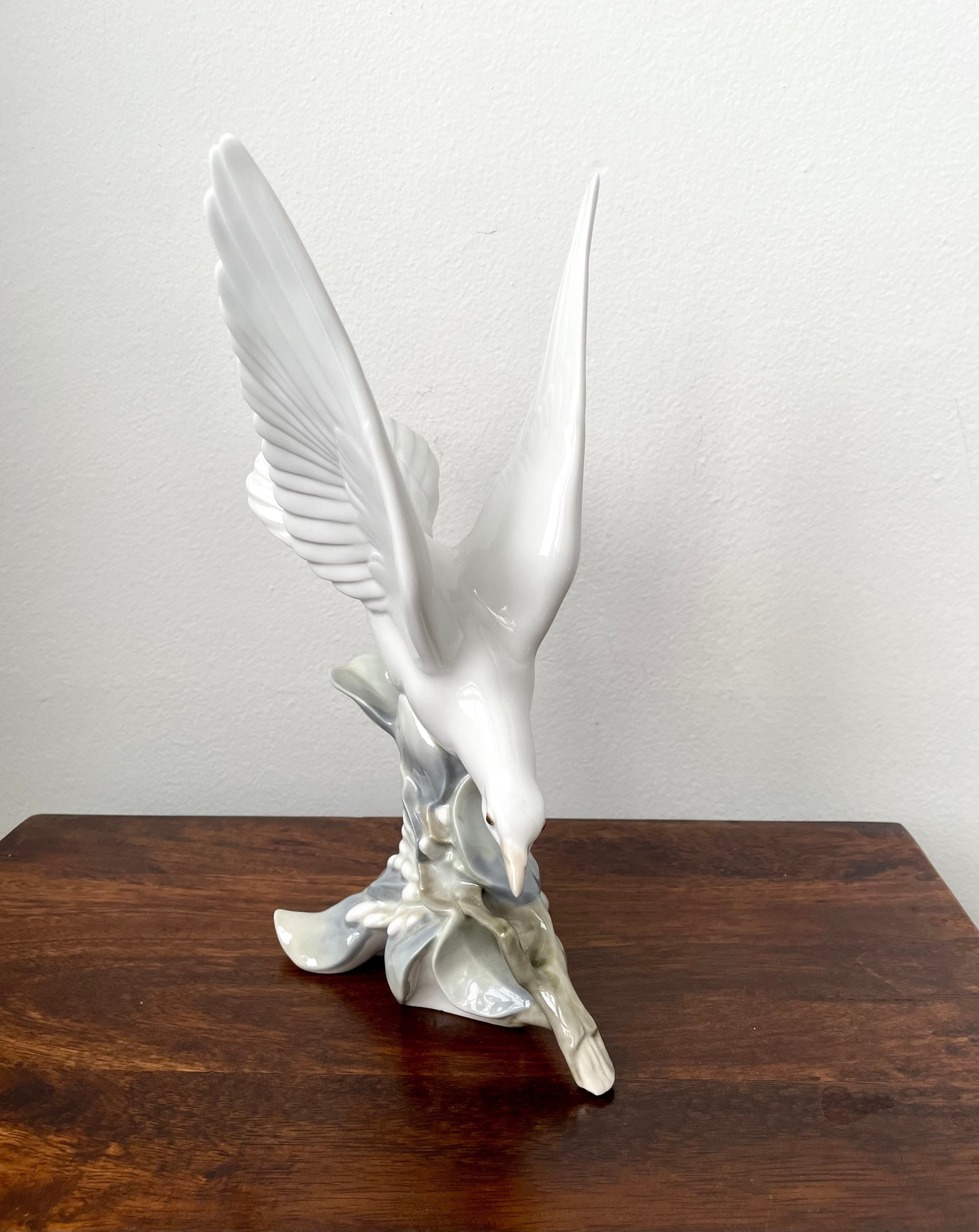 LLADRO Turtle Dove White Bird Figurine Glossy Porcelain Etsy Canada