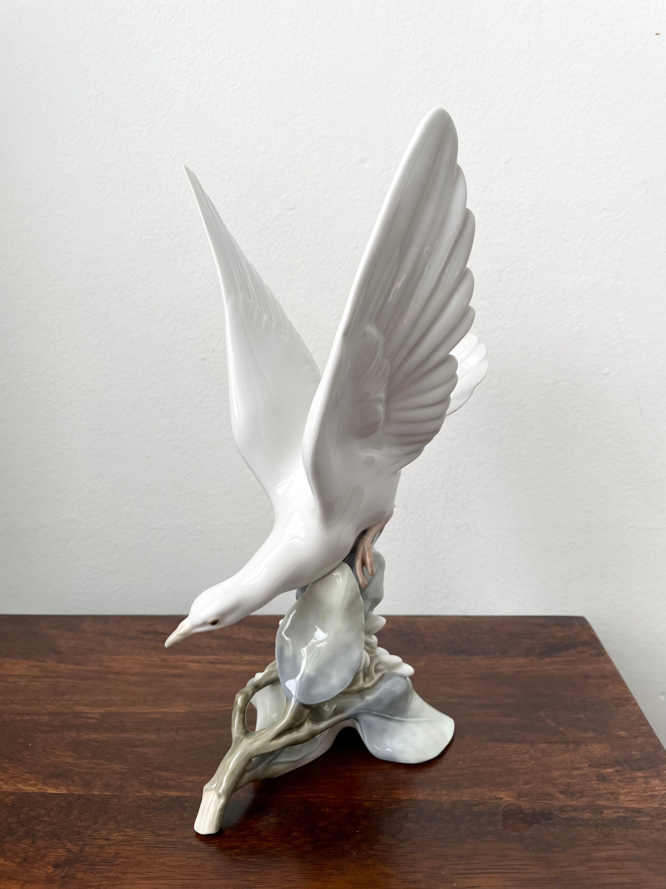 LLADRO Turtle Dove White Bird Figurine Glossy Porcelain Etsy Canada