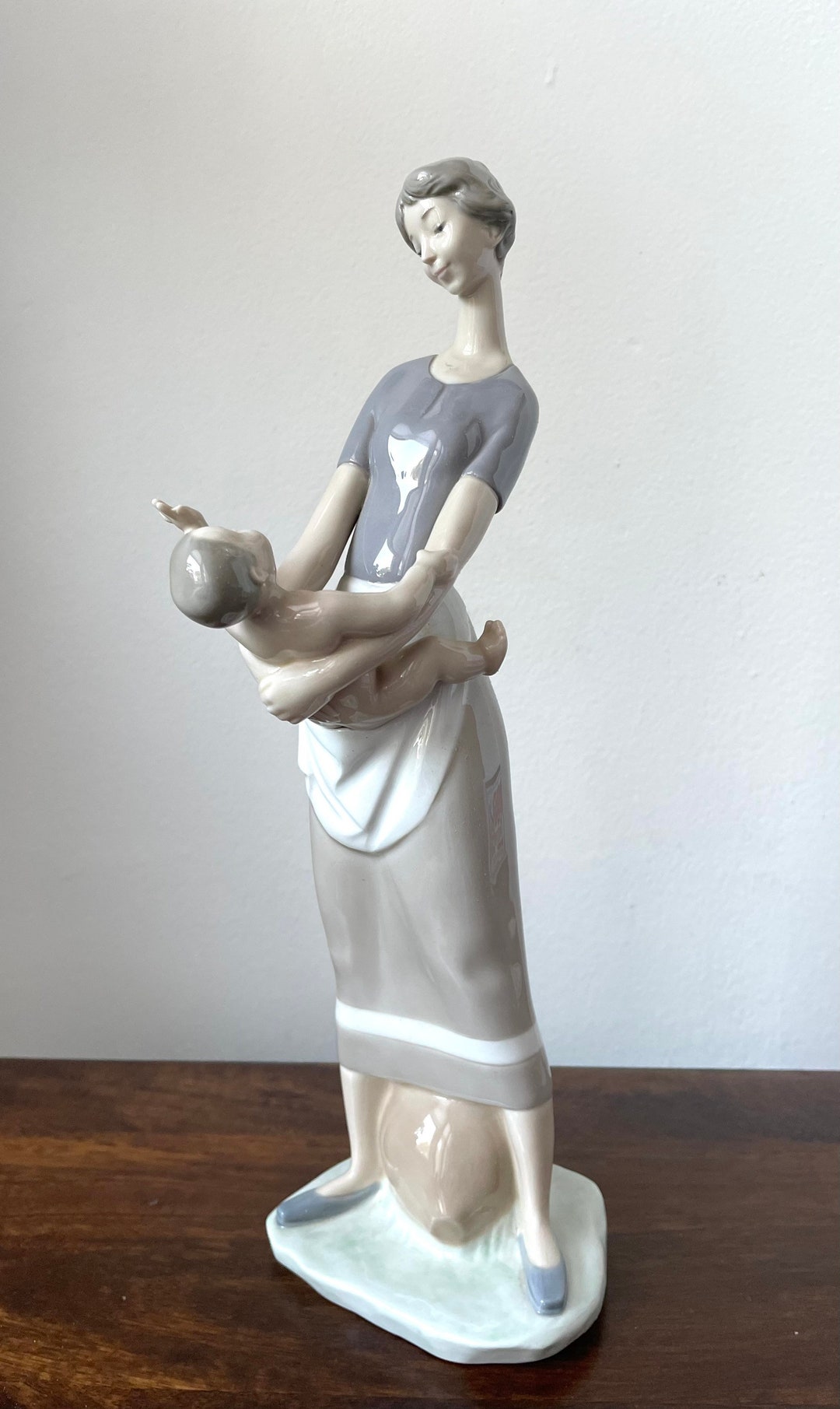 Lladro Porcelain Figurine 4575 mother and Child Made in Etsy