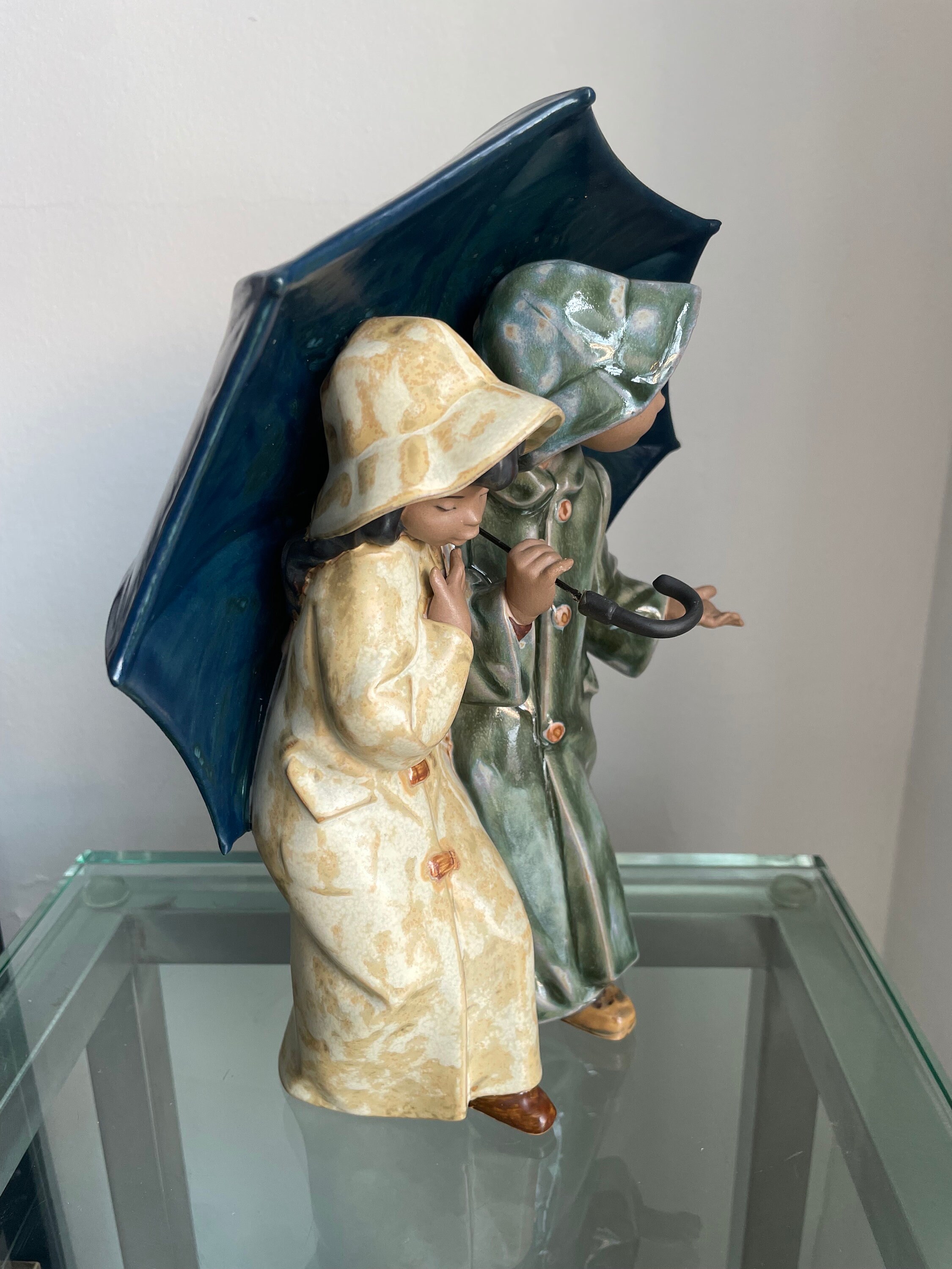 リャドロ傘を持つ少女 陶器彫刻 Yahoo!オークション - LLADRO リヤドロ フィギュリン 傘をもった