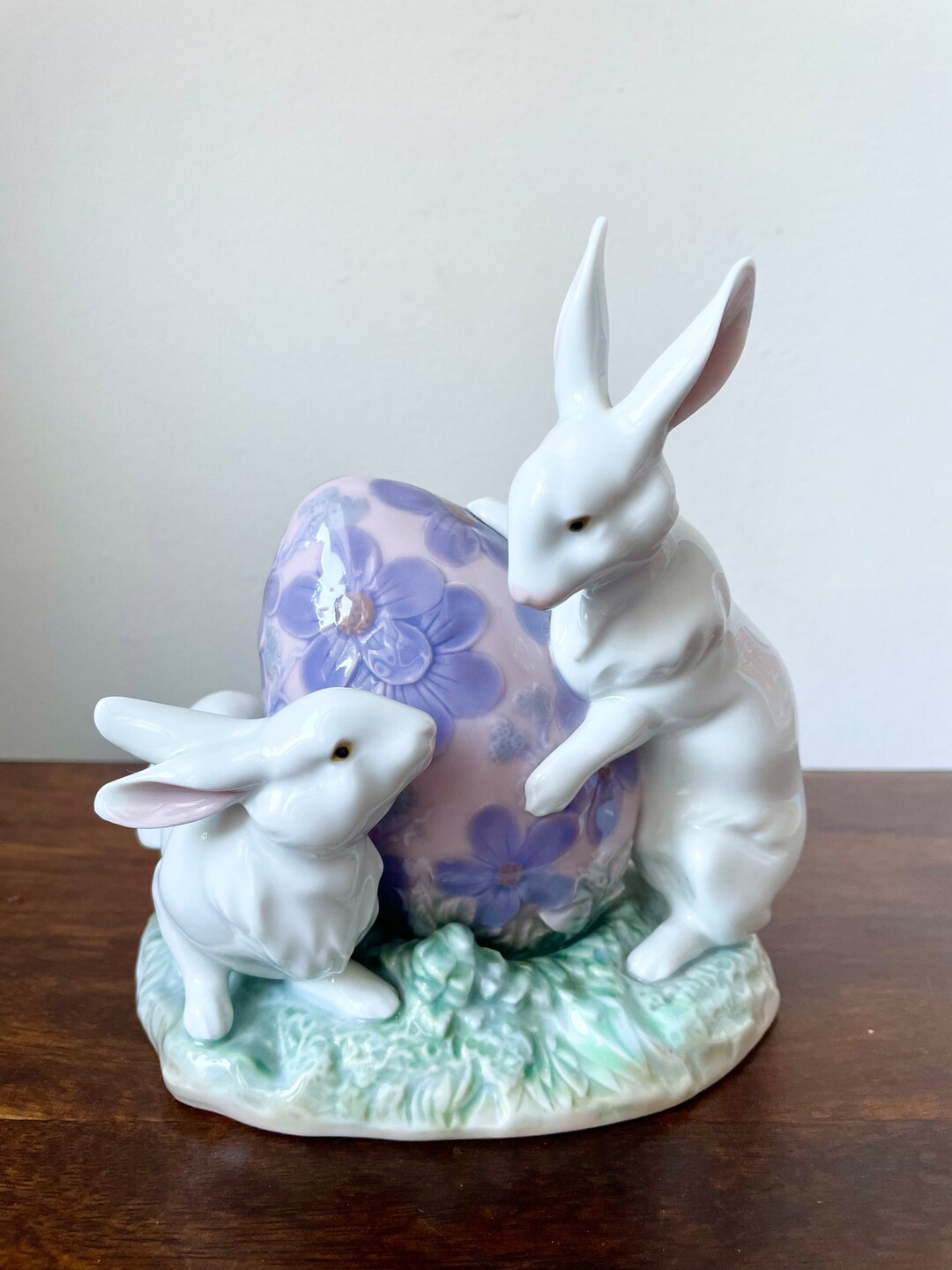 Porcelain Liadro easter Bunny Figurine 5902 Artist Jose Luis - Etsy