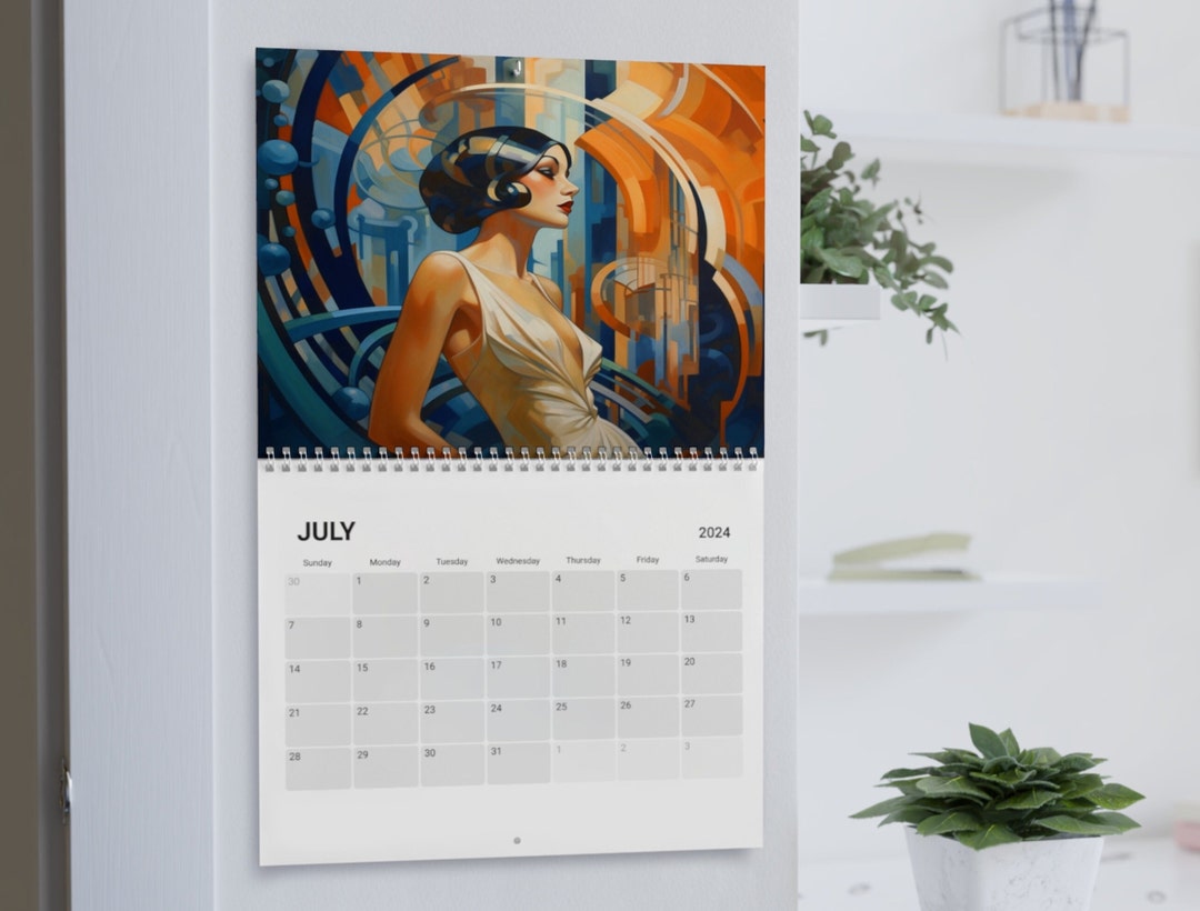 Art Deco Calendar 2024 Gift for Art Lovers Gift for Him Etsy UK