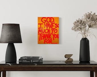 Boże, mam Ci tak wiele do zawdzięczenia – wydruk na płótnie