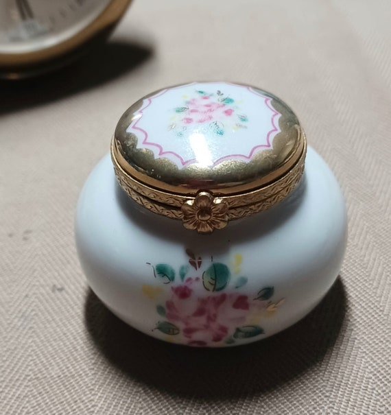 Limoges Floral Trinket Box