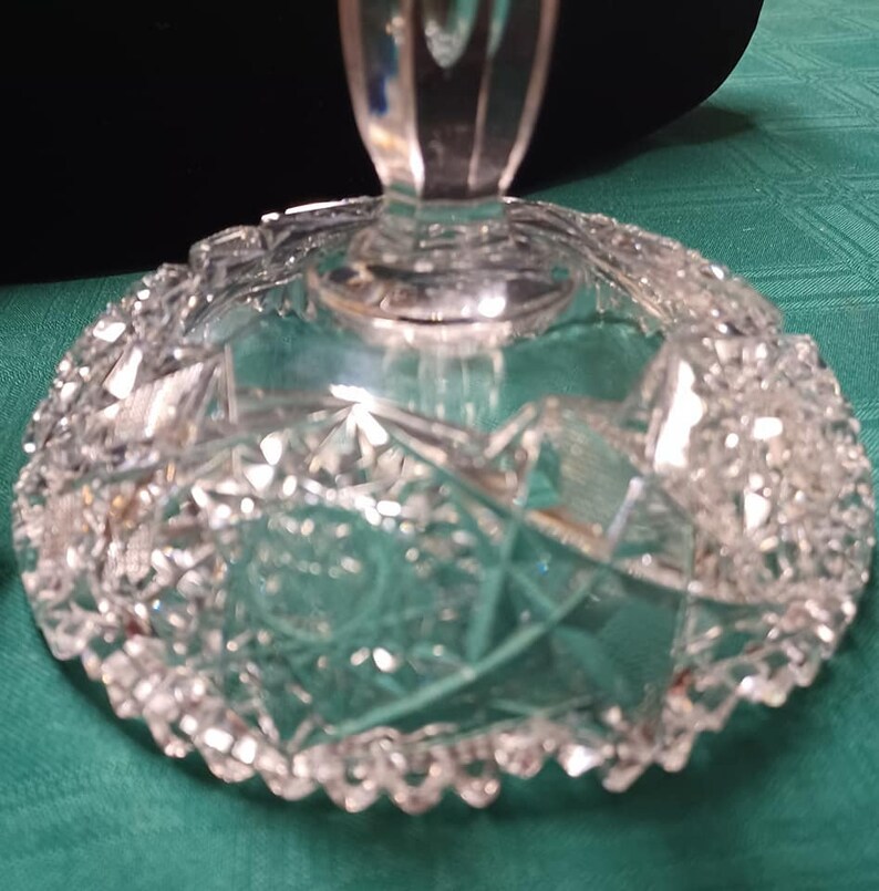 American Brilliant Cut Glass Compote Etsy