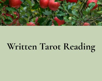 Written Tarot Reading