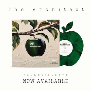 May include: A green vinyl record with a green apple design. The record is titled "The Architect" by Kacey Musgraves. The album cover features a green apple on a branch with green leaves.