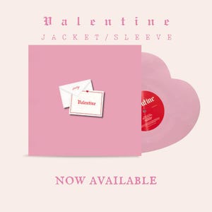 Valentine by Laufey Custom Vinyl Sleeve/Jacket PINK