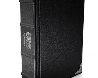 Something Wicked This Way Comes by Ray Bradbury Leather Bound Hardcover Book - Luxury Edition - Gothic Binding (Heirloom Gift)