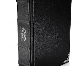 Medo e Delírio em Las Vegas, de Hunter S. Thompson, livro de capa dura encadernado em couro - Edição de Luxo - Encadernação Gótica (Presente para Família)