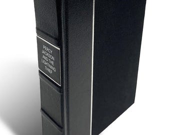 Percy Jackson and The Lightning Thief (Leather-bound) Hardcover Book, Rick Riordan Hardback