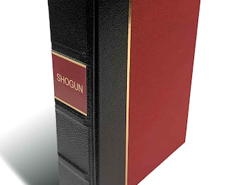 Livre Shogun (relié en cuir) James Clavell à couverture rigide
