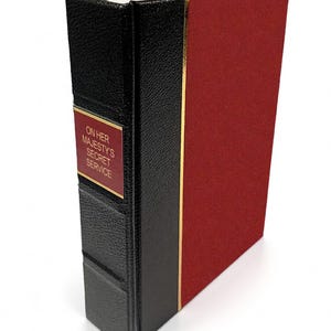 On Her Majesty's Secret Service by Ian Fleming Leather Bound Hardcover Book - Special Edition (Luxury Gift)