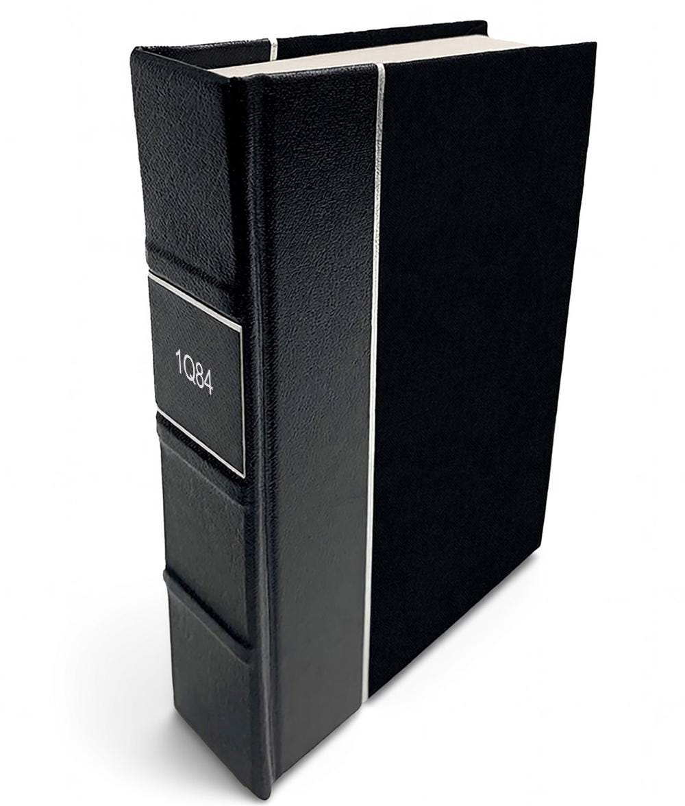 1Q84 by Haruki Murakami Leather Bound Hardcover Book - Collector's