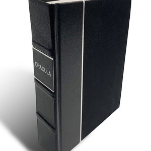 Dracula Leather-bound Bram Stoker Hardcover Book image 1