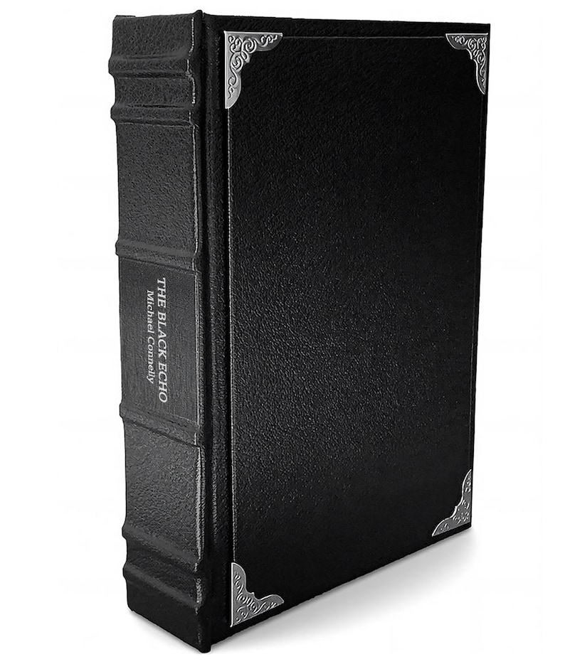 El Eco Negro de Michael Connelly - Libro de tapa dura encuadernado en cuero - Edición de lujo - Encuadernación gótica (Regalo familiar) imagen 1