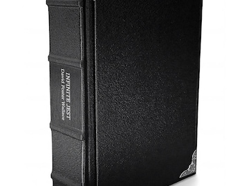 La broma infinita de David Foster Wallace, libro de tapa dura encuadernado en cuero - Edición de lujo - Encuadernación gótica (regalo familiar)