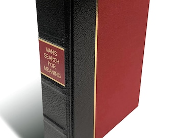 Man&#39;s Search for Meaning (Leather-bound) Hardcover Book, Viktor E Frankl Hardback