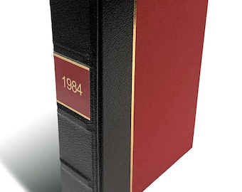 1984 (Leather-bound) Hardcover Book, George Orwell Hardback