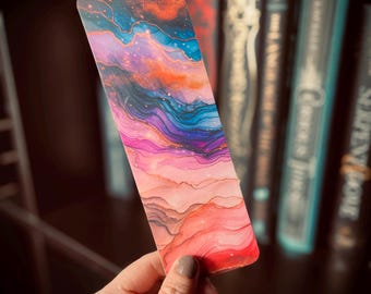 Geode Skies  2.5x7in double sided bookmark