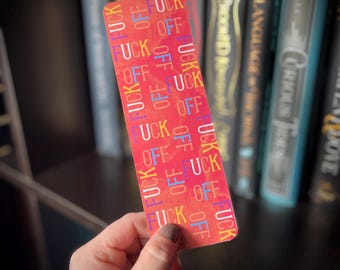 Eff Off 2.5x7in double sided bookmark