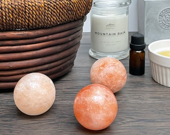Himalayan Pink Salt Massage Balls | Heated or Cooled, Set of 2