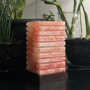 Pillar Salt Lamp | Authentic Himalayan Salt Crystal | Purifies Air & Improves Sleep | Home/ Office Decor